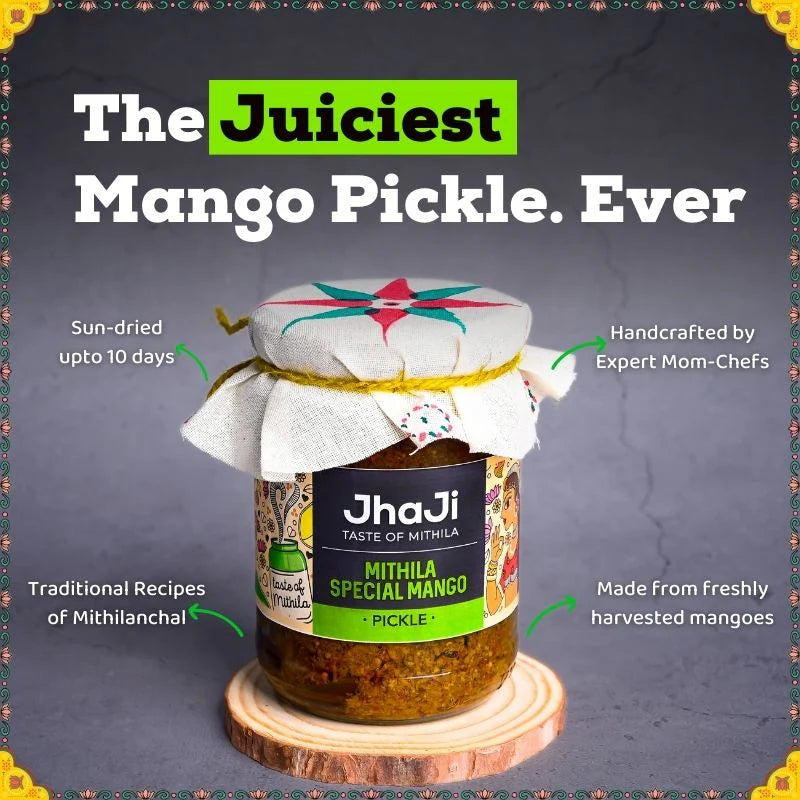 Pack of 2 Mango Pickles | Mithila Special and Sookha Aam Bharua